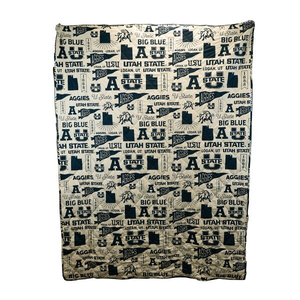 Utah State Quilted Reversible Blanket